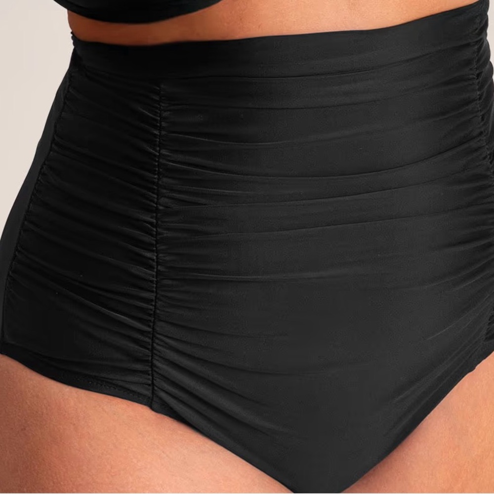 Shapermint Elegant Black High-Waisted Bikini Bottom